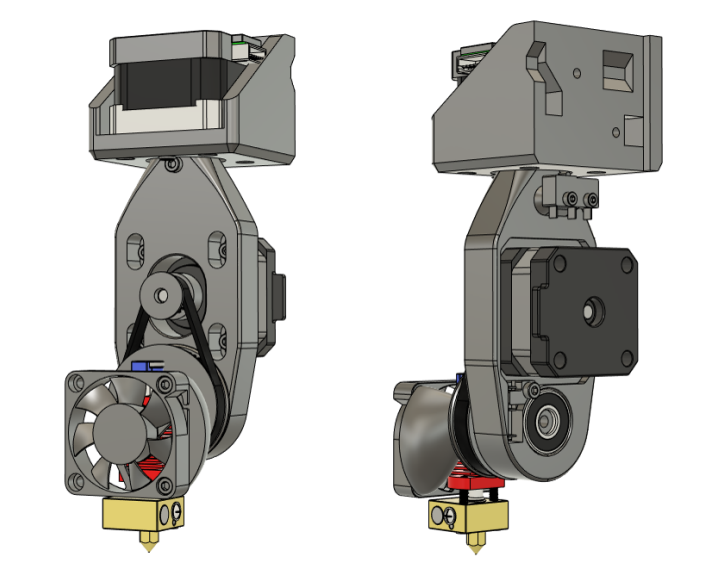 CAD model of RW2 print-head