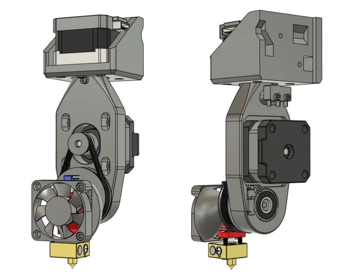 CAD model of RW2 print-head